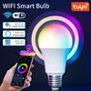 Tuya WiFi E27 Smart Bulb 220V RGB Alexa LED Lamp APP&Voice Control Совместимость с Google Assistant для умного украшения жизни