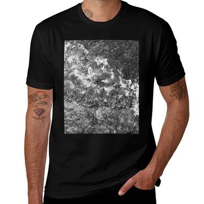 Waves Texture Black and White II TShirt Fashion Letter Print TShirt