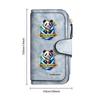 Cute Panda Print Long Wallet PU Leather Multi Card Holder Casual Women Fashion Purse
