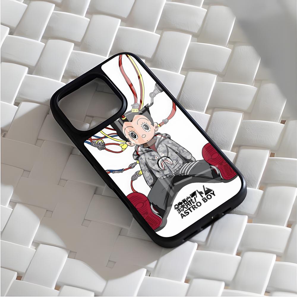 Японский Аним Астробой Чехол для телефона Для iPhone 17 Air 16 15 14 13 12 11 Pro Max Mini Fundas Оболочка PC+TPU Чехол