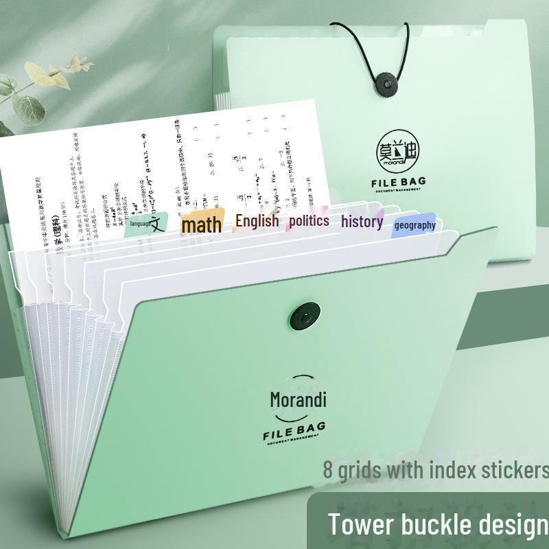 Многослойная папка-гармошка Morandi A4 для контрольных работ студентов