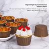50 шт. Одноразовые бумажные стаканчики для выпечки с отгибающимся верхом, посуда, бумажные для кексов, маслостойкие, высокотемпературные, десертные, для украшения торта