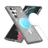 For Samsung Galaxy S24 Ultra Magnetic Case Glitter Hard PC+Soft TPU Phone Back Cover