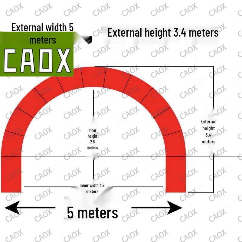 Надувная радужная арка CAOX для торжественных открытий и мероприятий на свежем воздухе