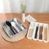 Cutlery Storage Box Classification Organization Large Capacity Multi Compartments Tableware Tray Fork Chopsticks Spoon Drawer Tableware Organizer