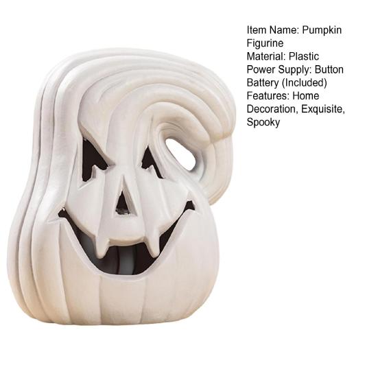 Большая светодиодная статуя тыквы, Хэллоуин, изогнутая тыква, осень