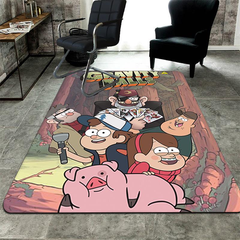 Gravity Falls Rug Floor Mat for Living Room or Bedroom Soft and Comfortable Carpet a Gift for Birthday and Holiday.NFF0928634