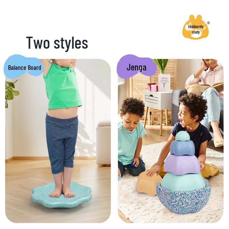 Радужные речные камни для балансировки и сенсорные развивающие игрушки для детей