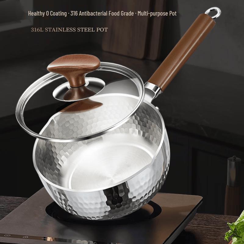 Wutuo 24cm 316L Stainless Steel Yukihira Pot & Steamer Set