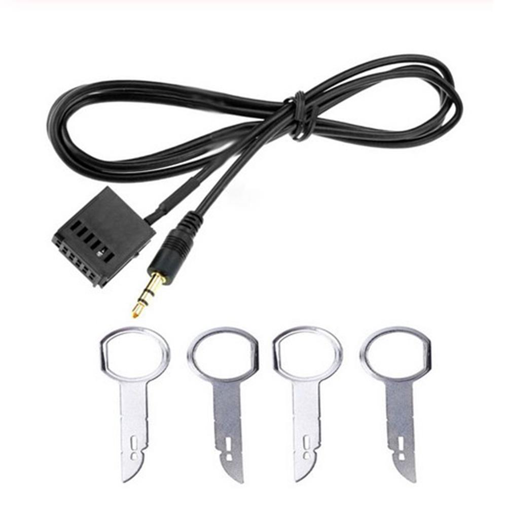 6000CD MP3 Audio Input Aux Cable Adapter Fit For Ford Focus+ 4x Removal Key Kits DVD Players