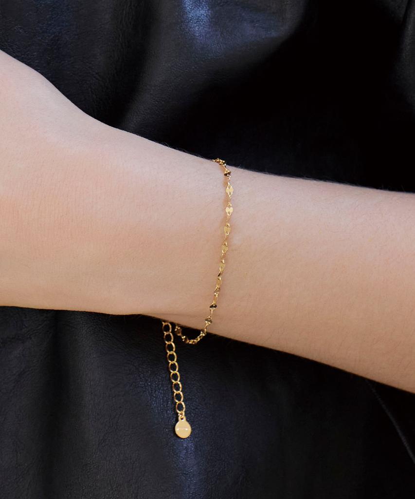 Dmoment (Серебро 925 пробы_Позолота 14K) Серебряный браслет Luna с резкой