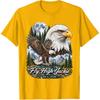 Fly High Jackie, Jackie and Shadow Bald Eagle for Men Women T-Shirt