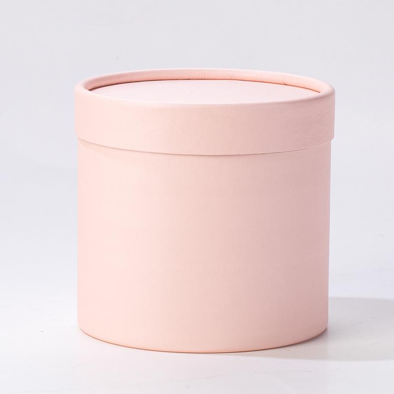 Round Flower Paper Boxes Lid Bucket Gift Packaging Box Gift Candy Bar Party Wedding Gift Storage Boxes