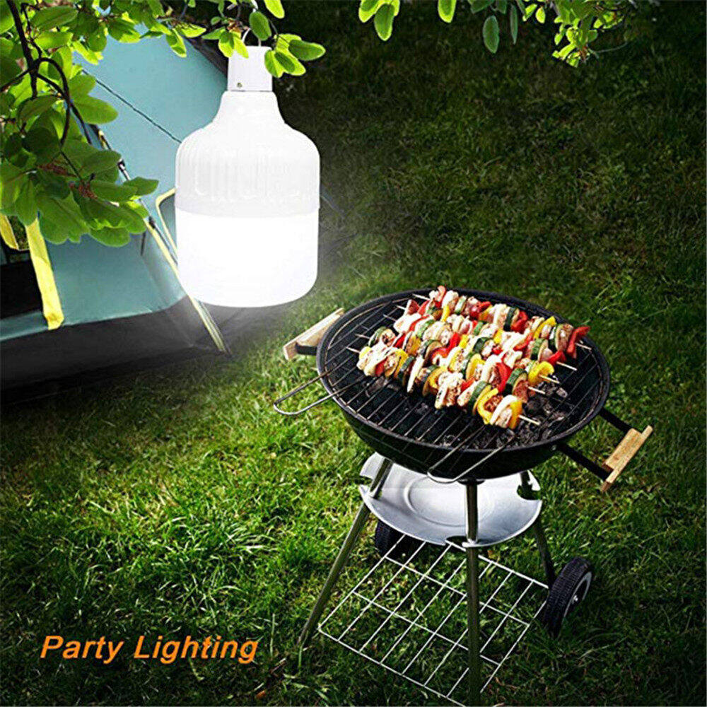 40W Led Bulb Outdoor Portable Rechargeable Garden Lamp Yard Hiking Tent Fishing Camping Emergency Lantern Lighting