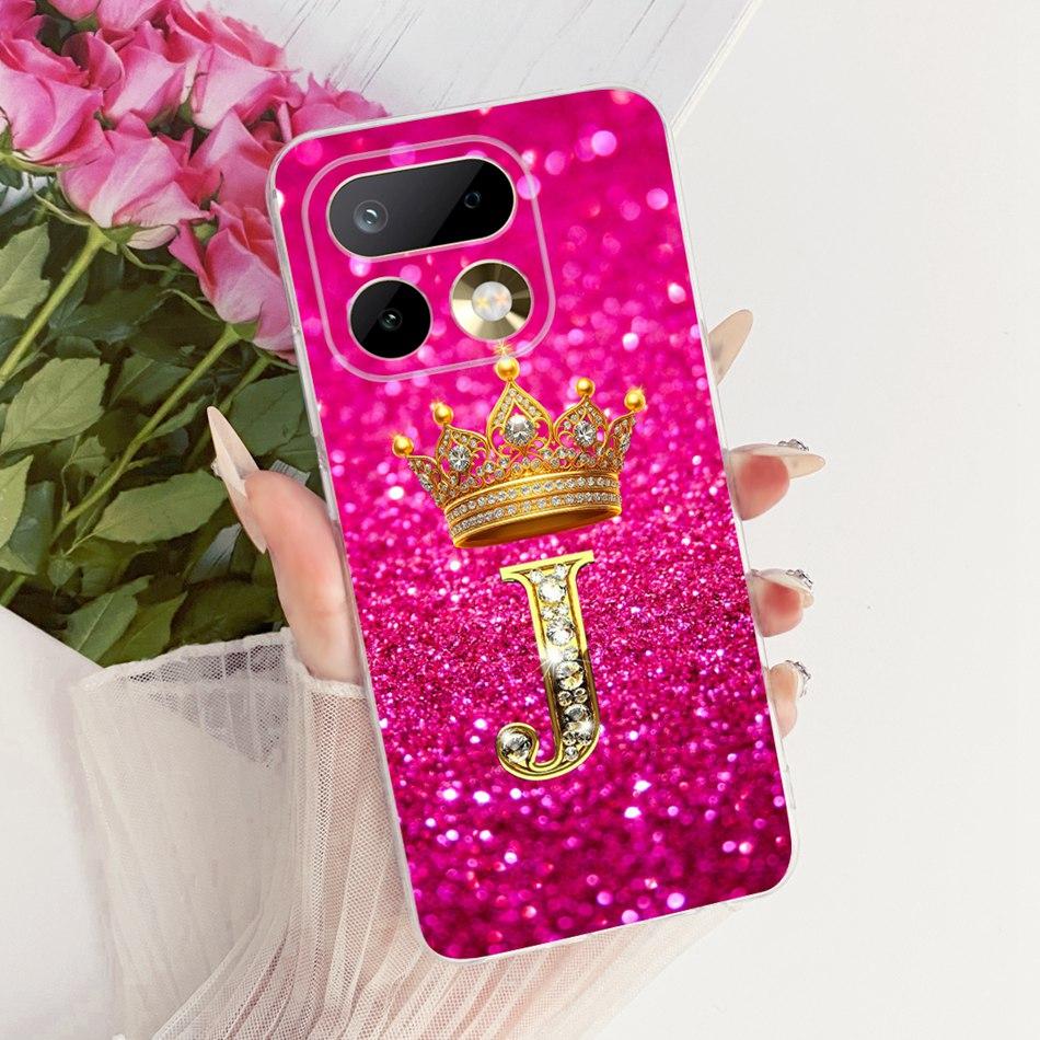 Для Realme 16 Pro+ 16Pro Модный чехол для телефона с буквой и короной Для Realme 16 Pro Plus 5G Мягкие силиконовые TPU чехлы