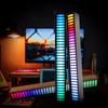 32/40 светодиодный звуковой реактивный светодиодный светильник, RGB звуковой контроль, ритм-дисплей, свет для автомобиля, диджея, студии, декор для рабочего стола, атмосфера
