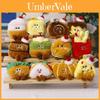 Cartoon Sandwich Plush Keychain With Short Pile Fabric For Gift And Decoration