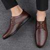 Модные весенние мужские туфли-оксфорды на мягкой подошве со шнуровкой, повседневная роскошная обувь для отдыха на открытом воздухе, удобные деловые, формальные, нескользящие, мокасины для вождения