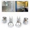 Chrome Shower Screen Hinges Elegant Bathroom D cor Accessory Robust Material Construction Simple Installation Brackets