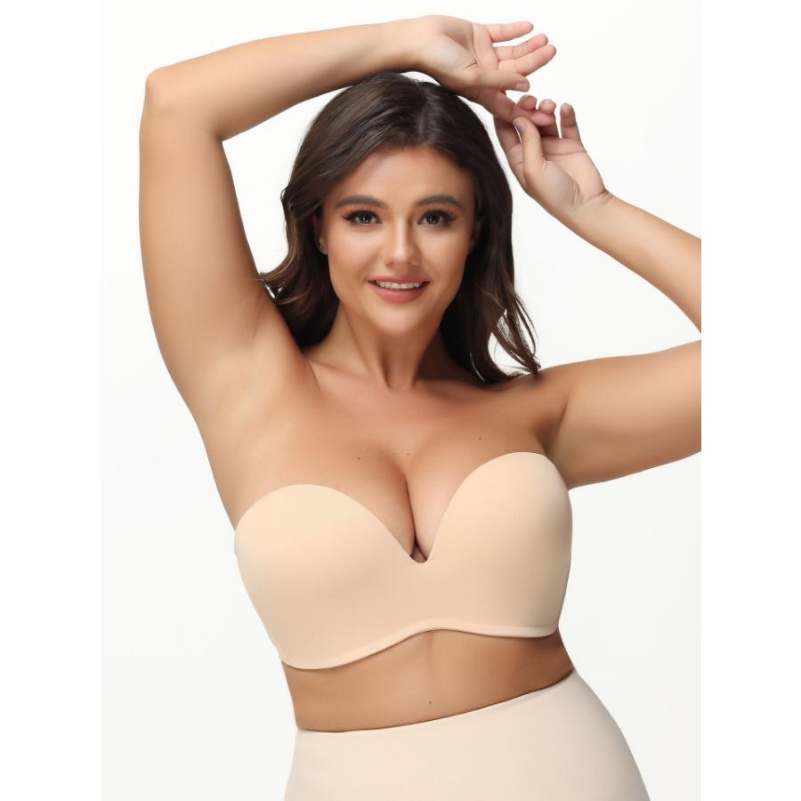 2 шт./лот, тонкие гладкие бюстгальтеры без стальных колец, собранные без бретелей, сексуальный бюстгальтер большого размера для женщин
