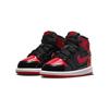 Детские кроссовки Air Jordan 1 Retro High OG TD Patent Bred Black Varsity-Red White AQ2665-063