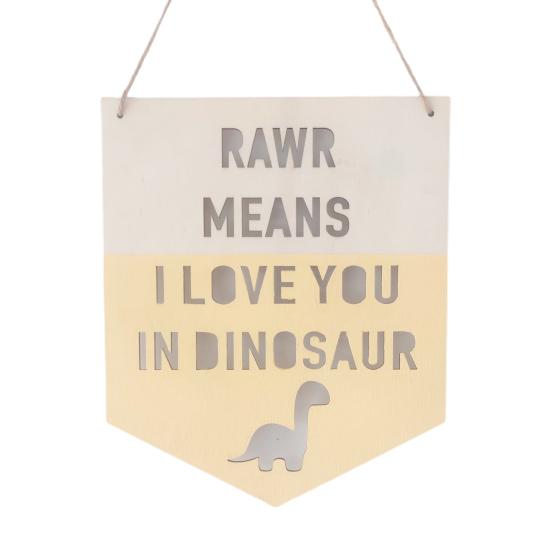 Wood Sign Adorable Party Cute Wall-mounted Nordic Style Home Wooden Wall Sign Photography Props