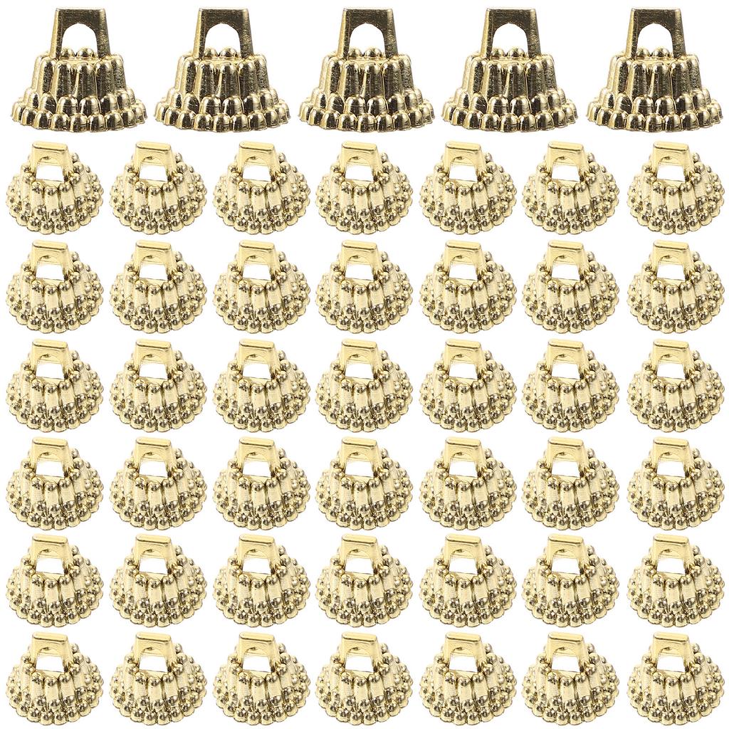 1Set Christmas Ball Caps Pendant End Covers Miniature Plastic Tree Hanging DIY Xmas Decorative Ornaments Holder