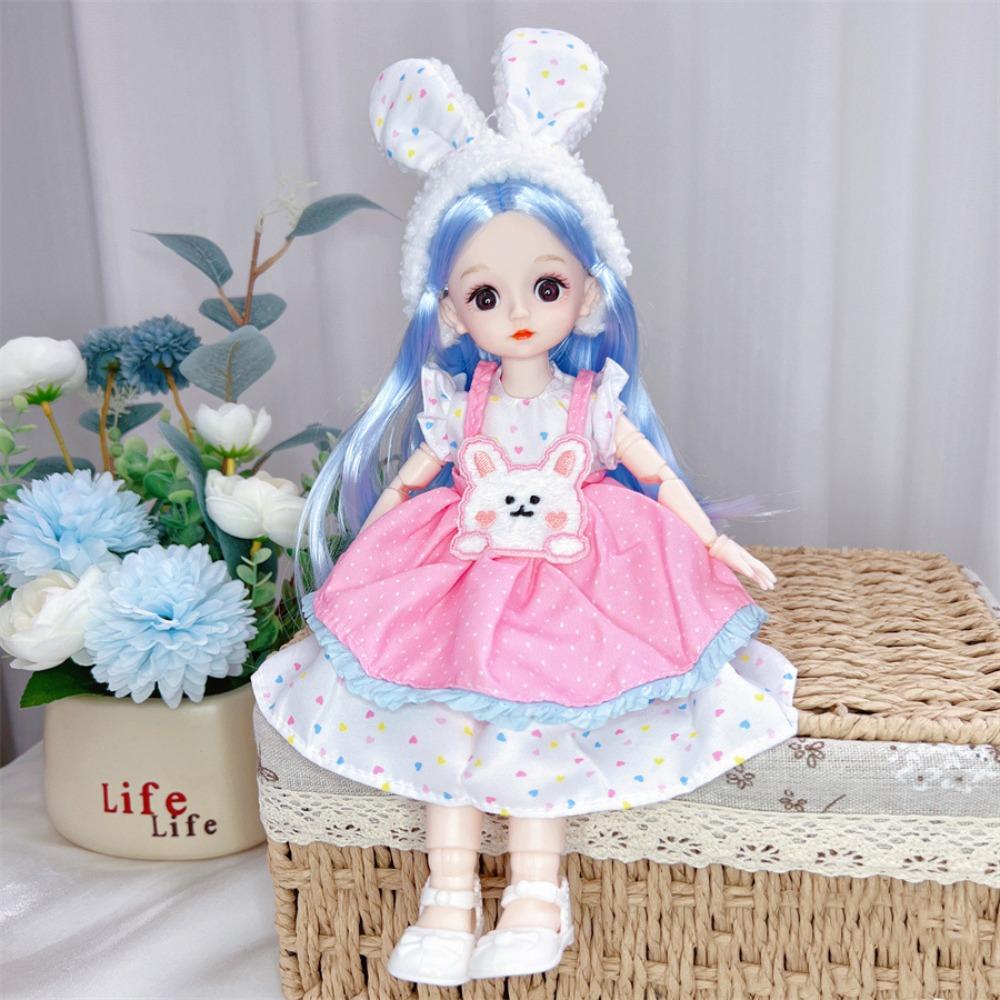 3D Simulation Eyes Cute BJD Doll 20 Joints Fashion Clothes BJD Doll 1/8 30CM BJD Doll  DIY Toys