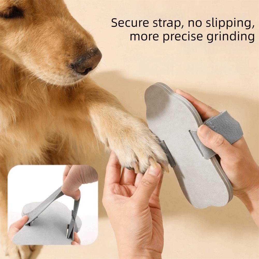 Adjustable Strap Pet Claw Grinder Elastic Dog Scratch Pad  Pet Grooming Cleaning
