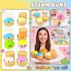 Набор игрушек-булочек Squishy с коробкой-пароваркой, мягкие, медленно поднимающиеся, игрушки-антистресс для сжатия для детей и взрослых, набор из 6 штук