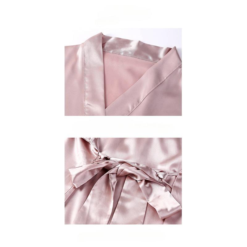 Женский новый халат Ice Silk Feeling, пижама, домашняя одежда, свободные ночные рубашки больших размеров