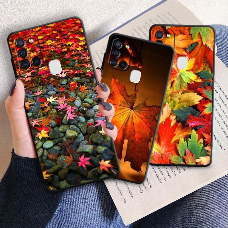 Чехол для Samsung Galaxy M30s M22 M32 5g M31 M13 M51 M33 M23 M52 M12, осенние листья, осень, лиса, тыква, великолепный чехол на Хэллоуин