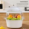 Double-Layer Kitchen Drain Basket for Fruits & Vegetables - Food-Grade Storage & Strainer