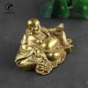 Copper Maitreya Buddha Figurines Brass Statue Ornaments Home Decor Craft for Living Room Office Desk Decorations Amitabha Buddha