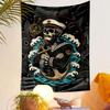 "Skull Sailor with Anchor Design" Patterned tapestry home decor, suitable for bedroom and living room, gift