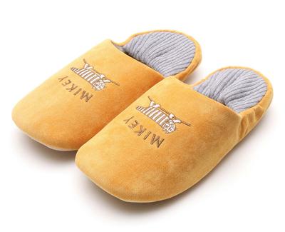 Лиза Ларсон Мики Вязаные в рубчик Туфли-бабуши Ларсон Бабуши Милая комната [LISA LARSON] [Тапочки Лизы, Обувь, Обувь] (Желтый, Л)