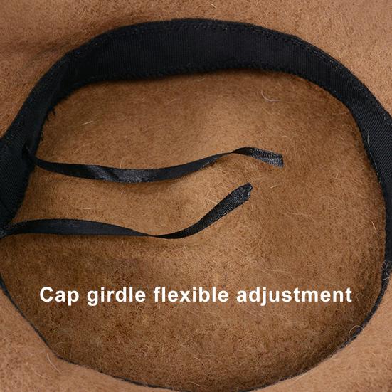 Женская беретная шапка, однотонная, регулируемый размер, искусственная шерстяная шапка, берет в стиле ретро, модный аксессуар