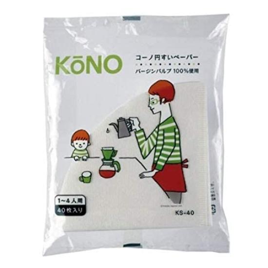 Бумажный фильтр для сифона KONO Coffee на 4 персоны (40 листов) KS-40
