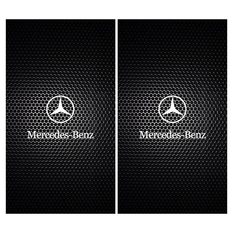 AABIF1 2PCS Car Center Column Stickers B-pillar Decals Accessories Stickers For Mercedes Benz AMG W204 W213 W205 W211 W212 W176