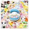 50 Листов Sanrio 3D Наклеек с Милым Собачкой Гука с Большими Ушами для Украшения Телефона и DIY Проектов