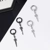 Silver No Pierced For Women Cross Korean Stud Earrings Men Ear Clips Ear Cuff Clip On Earrings