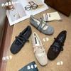Mary Jane Fluffy Shoes Women's Autumn and Winter Wear 2025 New Soft-soled Lamb Wool Bean Shoes Piled Cotton Ladyshoes