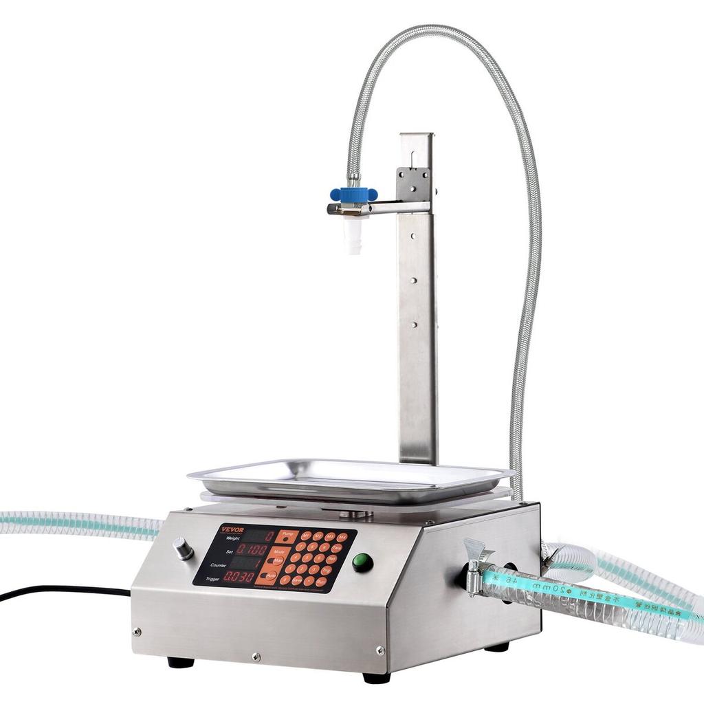 Liquid Filling Machine, 30-15000 g Weighing Capacity, Automatic Bottle Filler Machine Bottling Machine Digital Control for Milk, Water, Oil, Wine,