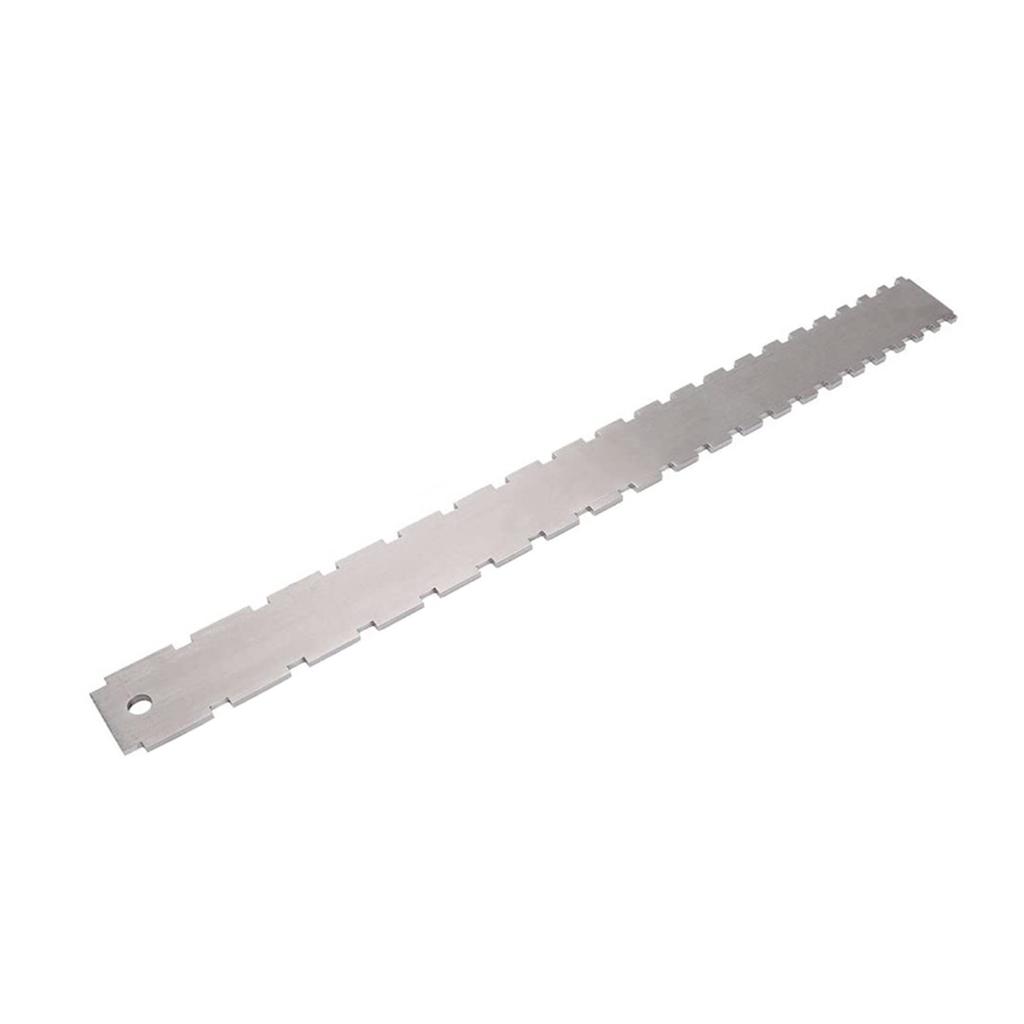 Guitar Neck Notched Straight Edge Ruler Guitar Fret Leveling Ruler Double Notched Straightedge Luthiers Tool Easy To Use