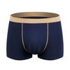 Men Boxer Underwear Mid-rise Breathable Smooth Wiring Perfect Fit Shorts Panties Patchwork