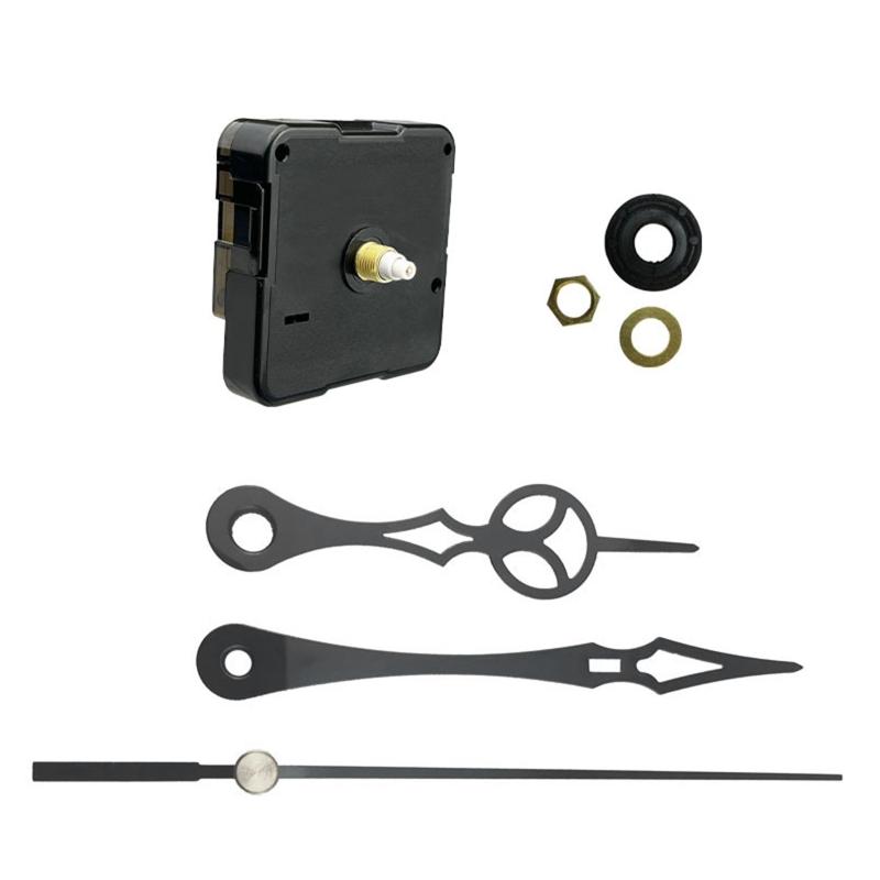 High Torque Non Ticking Clock Movement Mechanism DIY Quartz Clock Motor Kit with Clock Hands Repair Parts No Battery
