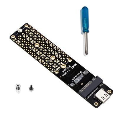 Адаптерная карта M.2 B Key SSD на USB 3.2 Type C 10 Гбит/с Карта расширения Адаптерная плата JMS580 Плата-райзер для 2230/2242