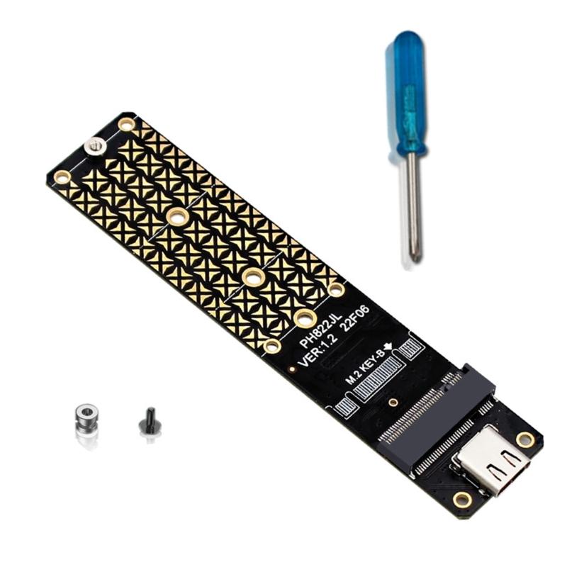 Адаптер-карта M.2 B Key SSD на USB 3.2 Type C 10G, карта расширения, адаптер-конвертер для 2230/2242/2260/2JMS580 Райзеры Ca