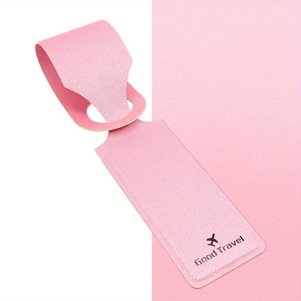 PU Leather Luggage Tag Suitcase Identifier Label Baggage Boarding Bag Tag Name ID Address Holder Anti Loss Travel Accessories