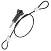 30cm Stainless Steel Tether Lanyard Wrist AntiLost Belt with 1 4in Screw for GOPRO DJI OSMO